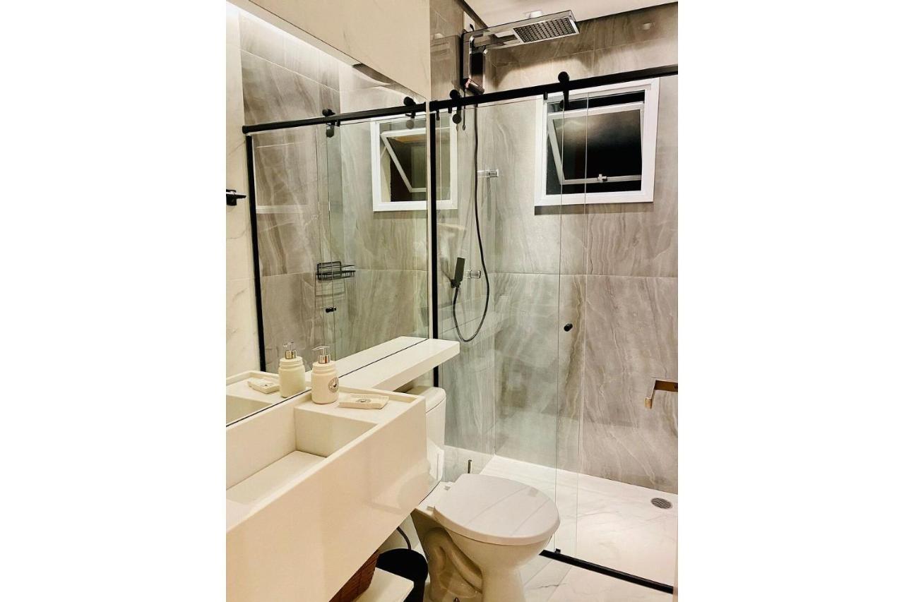 Apartamento Luxo Em Ubatuba C/ Vista Montanha E Mar No Centro Exterior foto